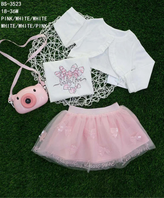 COMPLETO 3 PEZZI IN TULLE