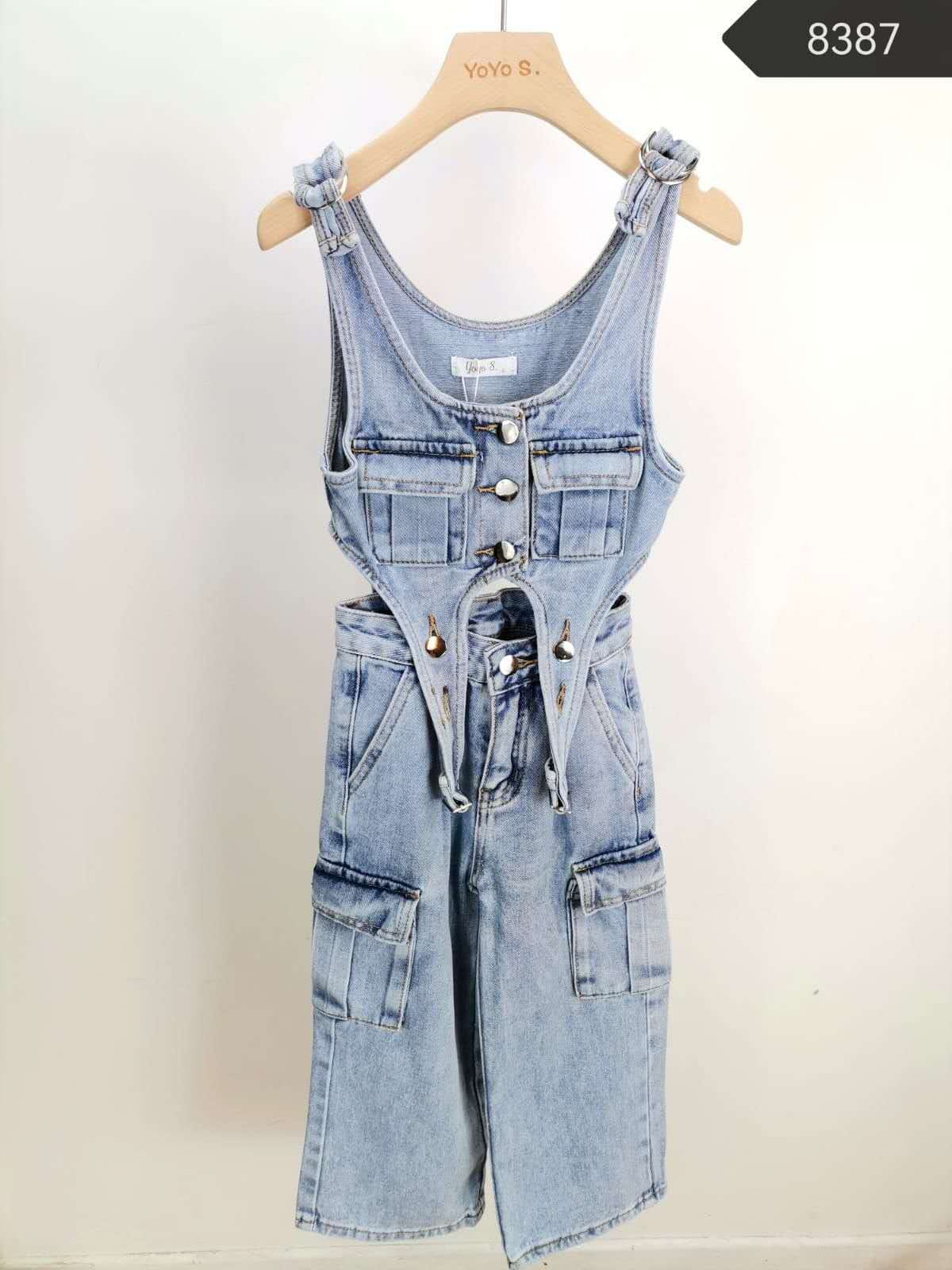 SALOPETTE JEANS CARGO