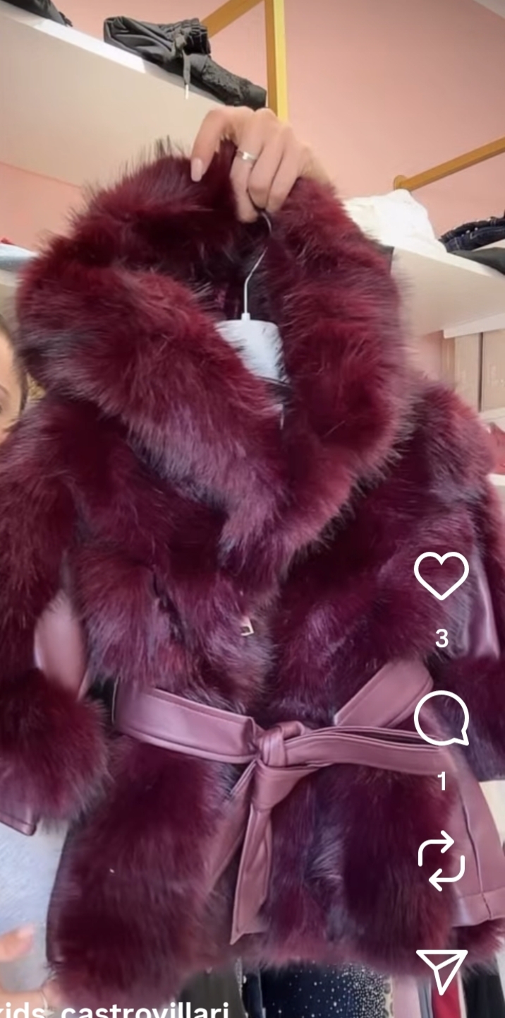 ECOPELLICCIA CON INSERTI IN ECOPELLE BURGUNDY